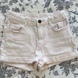 Soft Pink Denim Shorts